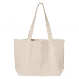 Q-Tees Q125800 20L Small Deluxe Tote - Natural/Natural