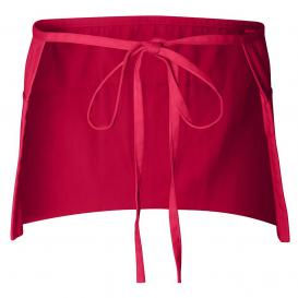 Q-Tees Q2115 Waist Apron with Pockets - Red