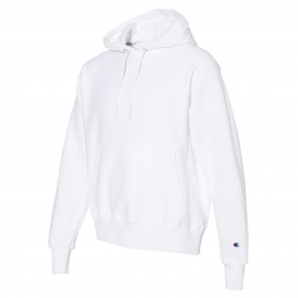 Champion S101 Reverse Weave Hooded Pullover Sweatshirt - White