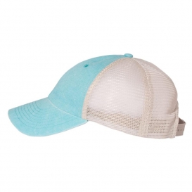 Sportsman SP510 Pigment-Dyed Trucker Cap - Aqua/Stone