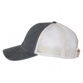 Sportsman SP510 Pigment-Dyed Trucker Cap - Black/Stone