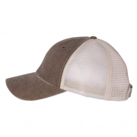 Sportsman SP510 Pigment-Dyed Trucker Cap - Brown/Stone