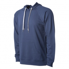 Independent Trading Co. SS1000 Unisex Lightweight Loopback Terry Hooded Pullover - Indigo