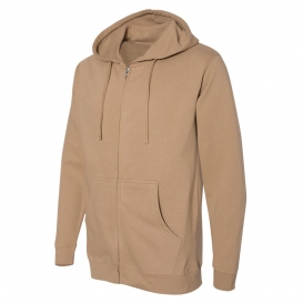 Independent Trading Co. SS4500Z Midweight Full-Zip Hooded Sweatshirt - Sandstone