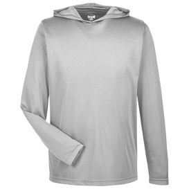 Team 365 TT41 Men's Zone Performance Hoodie - Sport Silver