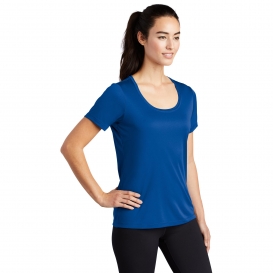Sport-Tek LST420 Ladies Posi-UV Pro Scoop Neck Tee - True Royal