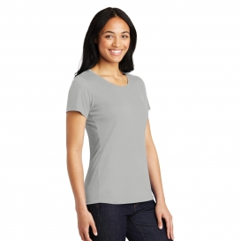 Sport-Tek LST450 Ladies PosiCharge Competitor Cotton Touch Tee - Silver