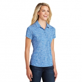 Sport-Tek LST590 Ladies PosiCharge Electric Heather Polo - True Royal ...