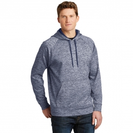 Sport-Tek ST225 PosiCharge Electric Heather Fleece Hooded Pullover - True Navy Electric
