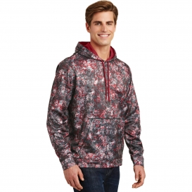 Sport-Tek ST230 Sport-Wick Mineral Freeze Fleece Hooded Pullover - Deep Red