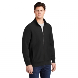 Sport-Tek ST284 Super Heavyweight Full-Zip Sweatshirt - Black