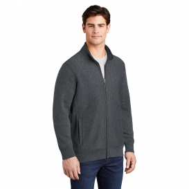 Sport-Tek ST284 Super Heavyweight Full-Zip Sweatshirt - Graphite Heather