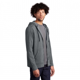 Sport-Tek ST293 PosiCharge Tri-Blend Wicking Fleece Full-Zip Hooded Jacket - Dark Grey Heather