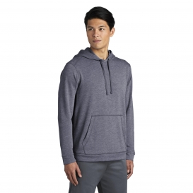 Sport-Tek ST296 PosiCharge Tri-Blend Wicking Fleece Hooded Pullover - True Navy Heather