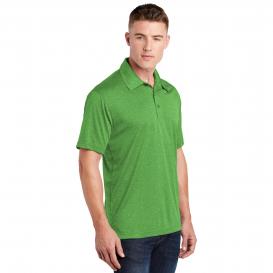 Sport-Tek ST660 Heather Contender Polo - Turf Green Heather | Full Source