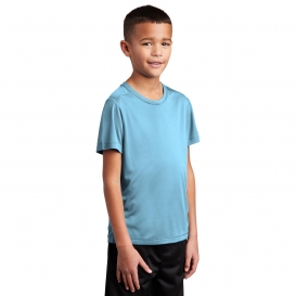 Sport-Tek YST420 Youth Posi-UV Pro Tee - Light Blue