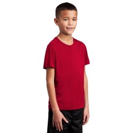 Sport-Tek YST420 Youth Posi-UV Pro Tee - True Red