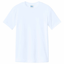 Port & Company PC340Y Youth CVC Tee - White