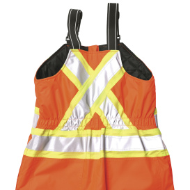 Tough Duck SB081 Class E Women\'s Poly Oxford Safety Bib Overall - Orange
