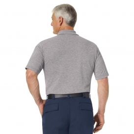 Workrite Fire Service FT10 Men\'s Short Sleeve Station Wear Polo Shirt - Heather Grey
