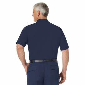 Workrite Fire Service FT10 Men\'s Short Sleeve Station Wear Polo Shirt - Navy