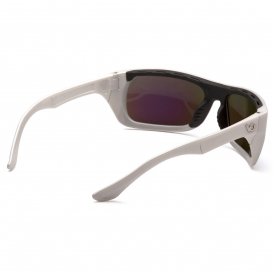Venture Gear VGSW931 Vallejo Eyewear - White Frame - Polarized Green Mirror Lens