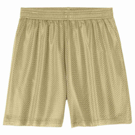 Sport-Tek YST5100 Youth PosiCharge Mesh 5" Shorts - Vegas Gold