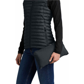 Eddie Bauer EB515 Ladies Packable Quilted Full-Zip - Black