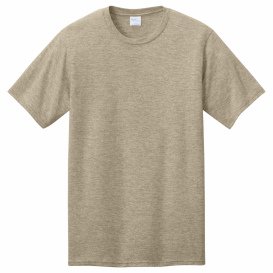 Port & Company PC340 CVC Tee - Desert Tan Heather
