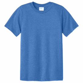 Port & Company PC340Y Youth CVC Tee - Heather Royal