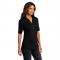 Top Donna Port Authority® Ladies City Stretch – Collo A Y, Maniche Corte, Tessuto 94/6 Poliestere/Spandex, Colore Grafite, Taglia L