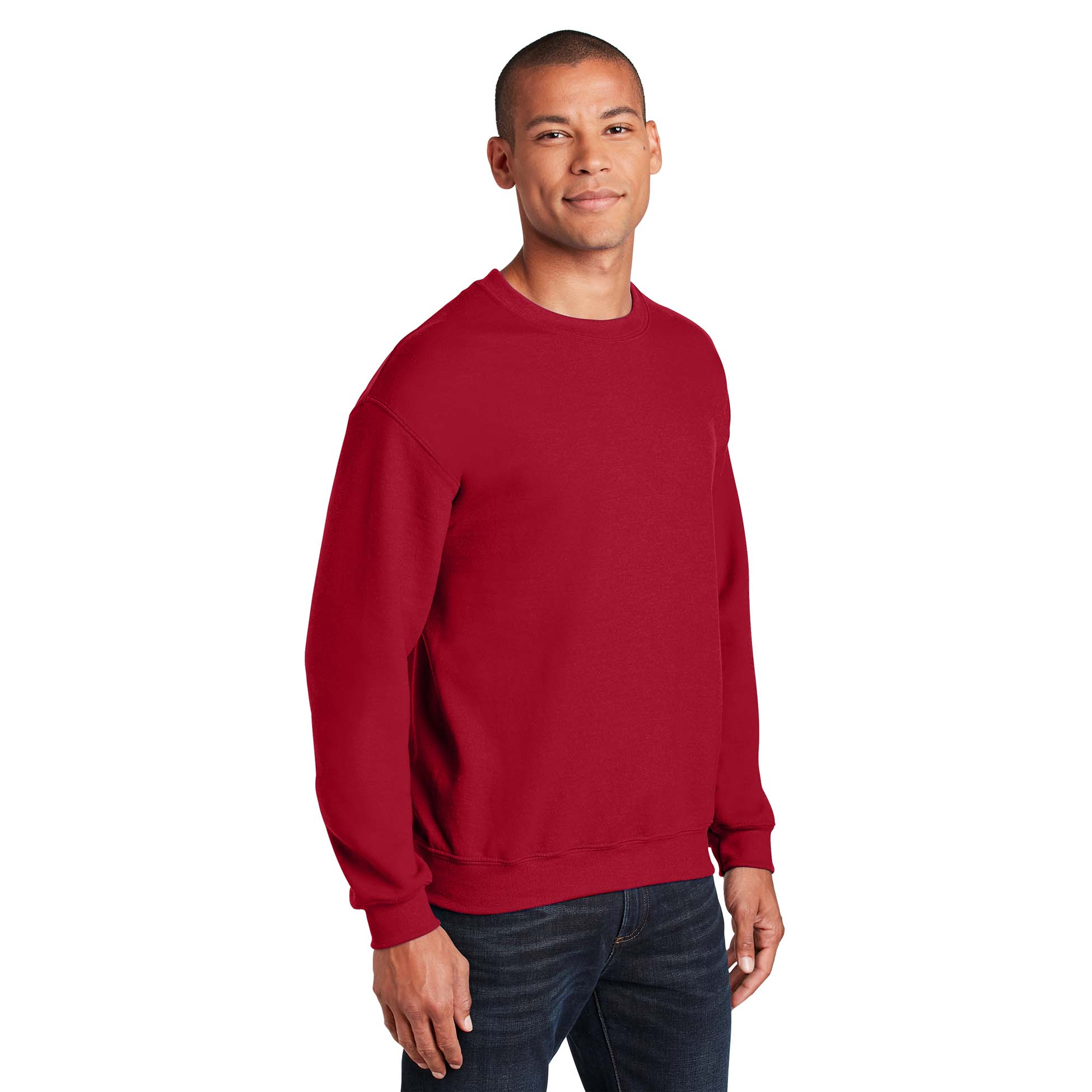 Gildan 18000 Heavy Blend Crewneck Sweatshirt - Cherry Red | Full