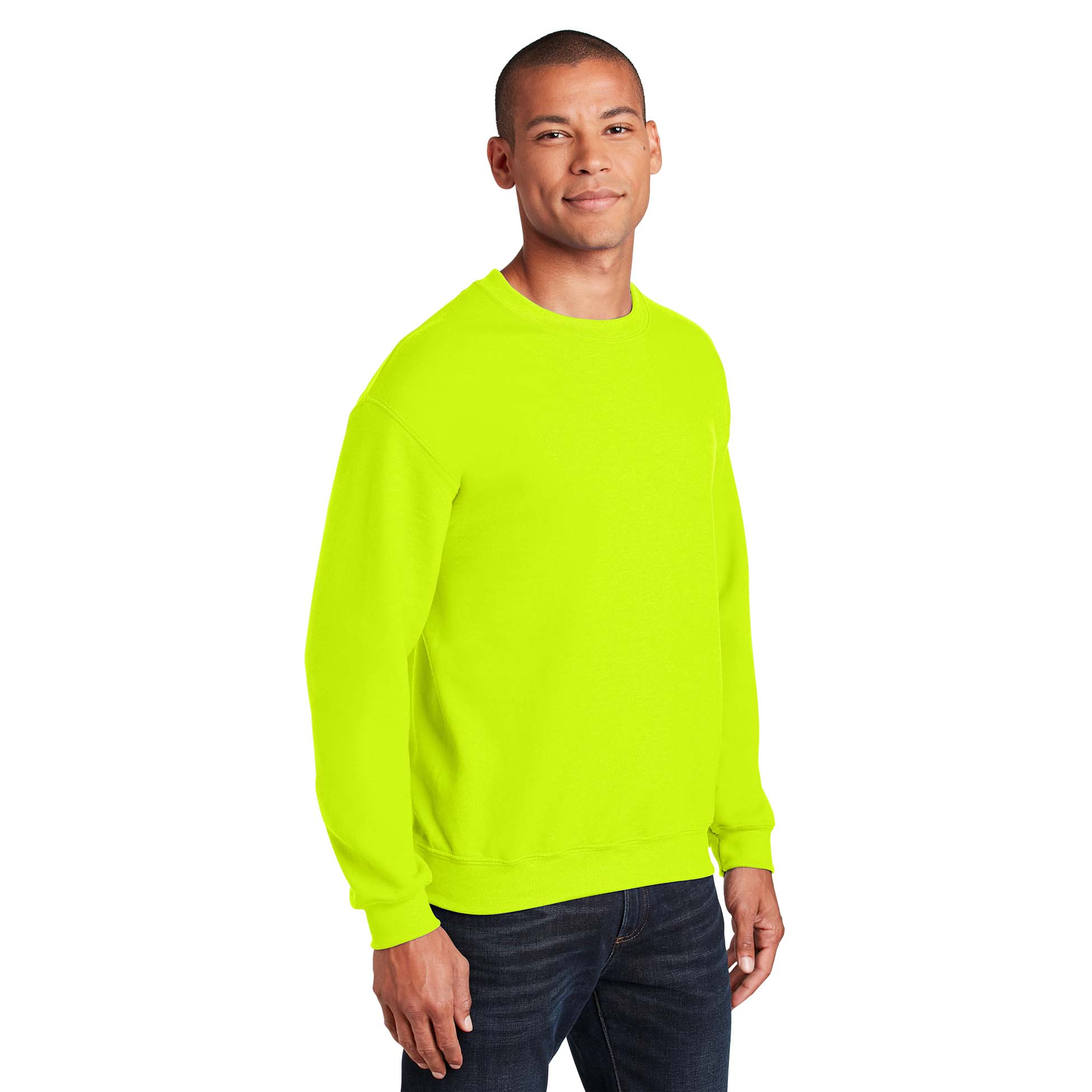 Gildan 18000 Heavy Blend Crewneck Sweatshirt - Safety Green | Full Source