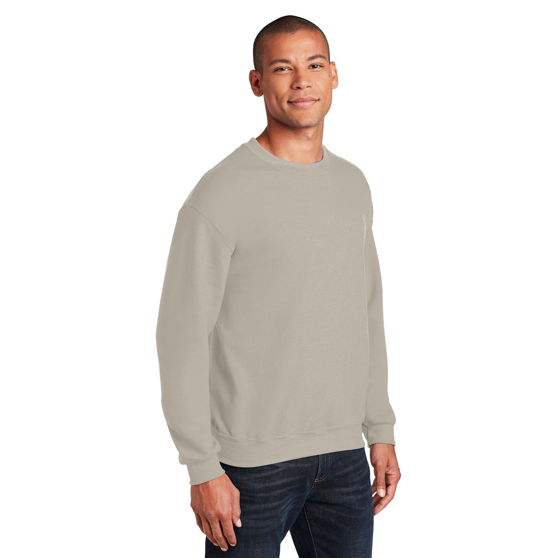 Gildan Mens Heavy Blend Crewneck Sweatshirt, XL, Sand 