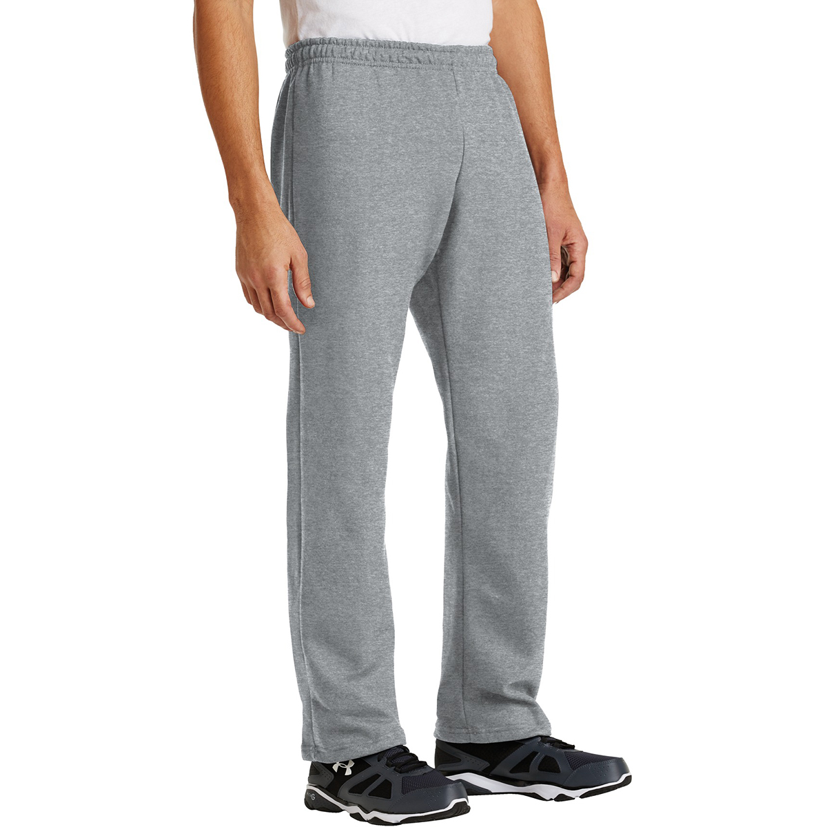 Gildan 18400 Heavy Blend Open Bottom Sweatpants Sport Grey Full Source