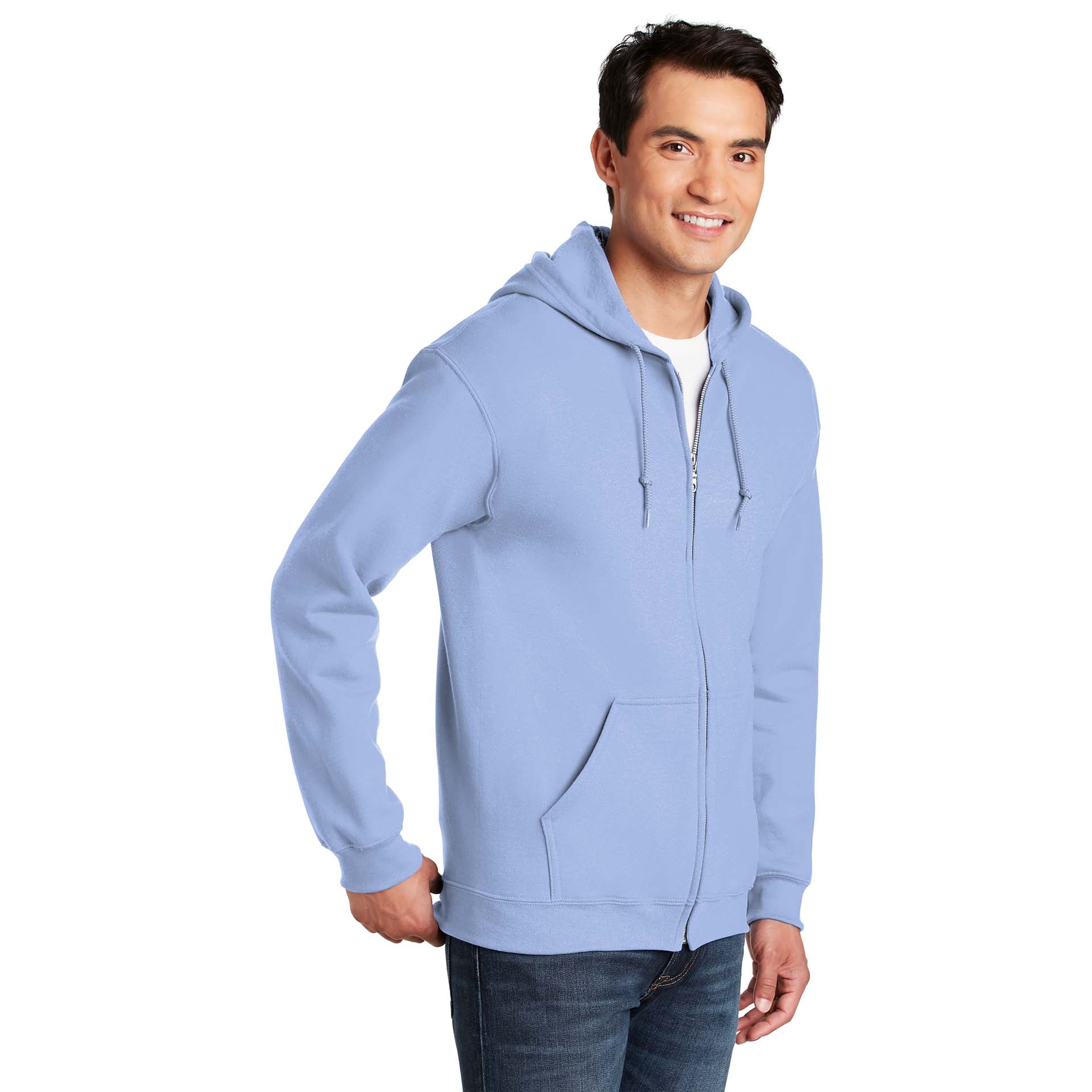 Gildan 18600 Heavy Blend Full-Zip Hooded Sweatshirt - Carolina Blue ...