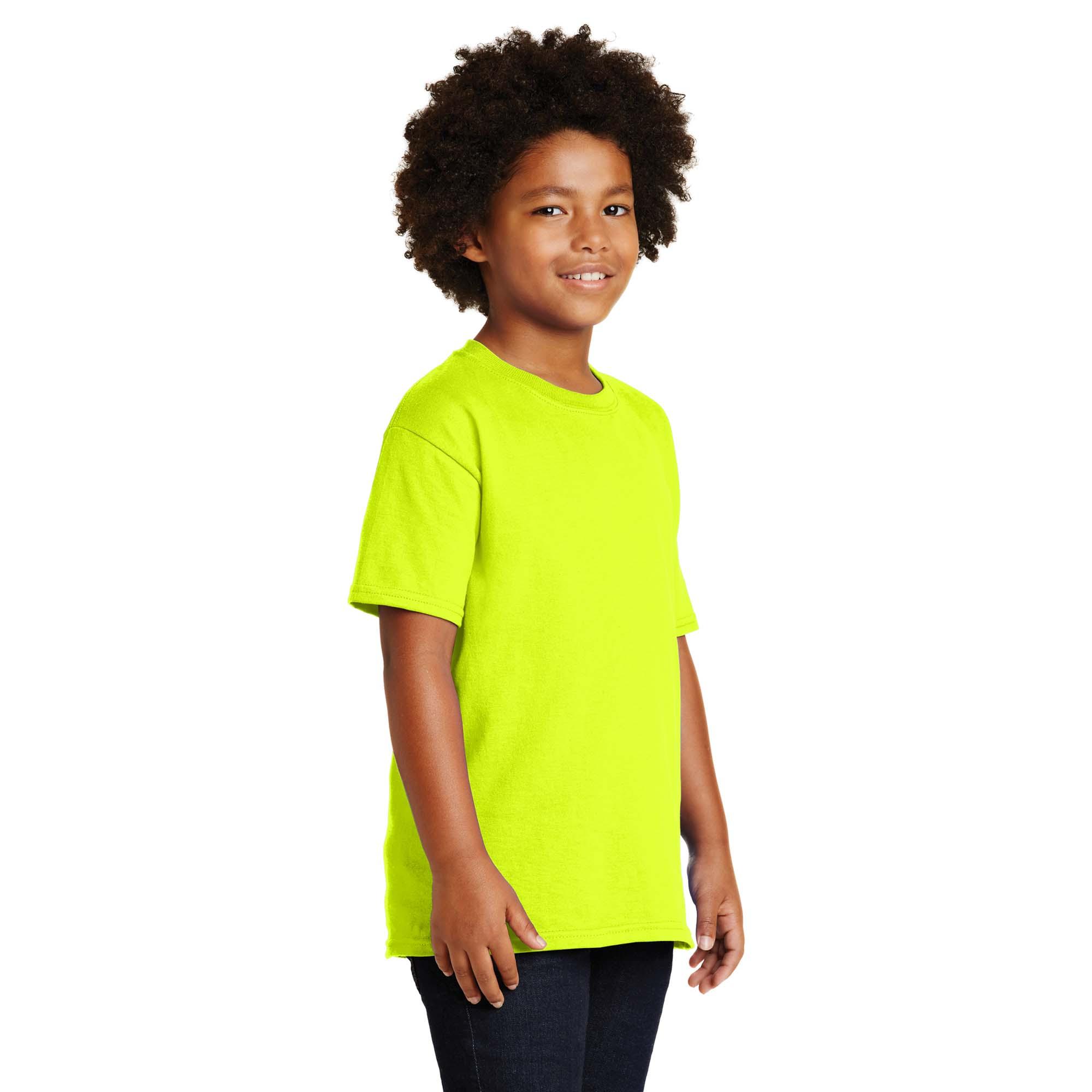 Gildan 2000B Youth Ultra Cotton 100% US Cotton T-Shirt - Safety
