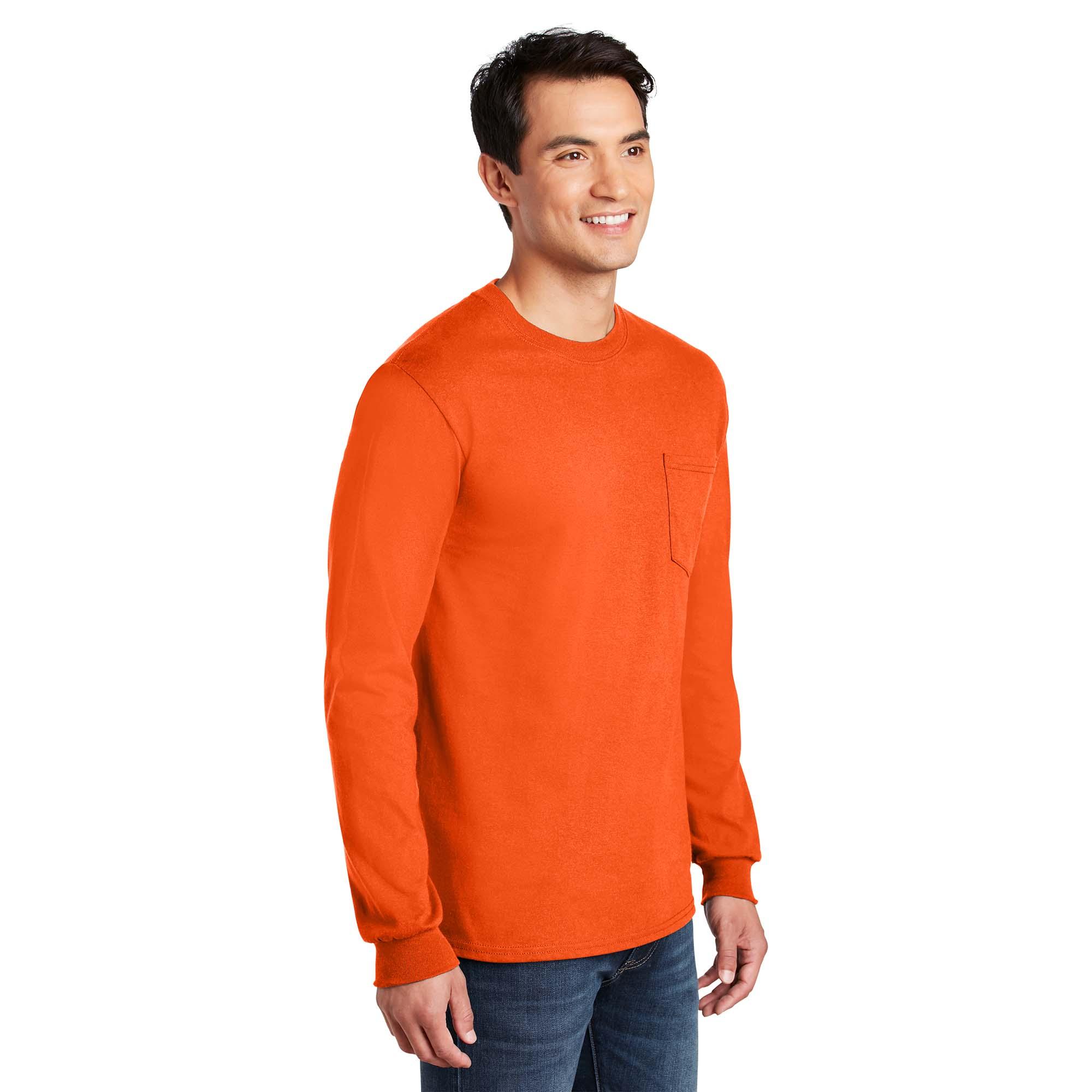 Gildan 2410 - Ultra Cotton® Long Sleeve Pocket T-Shirt