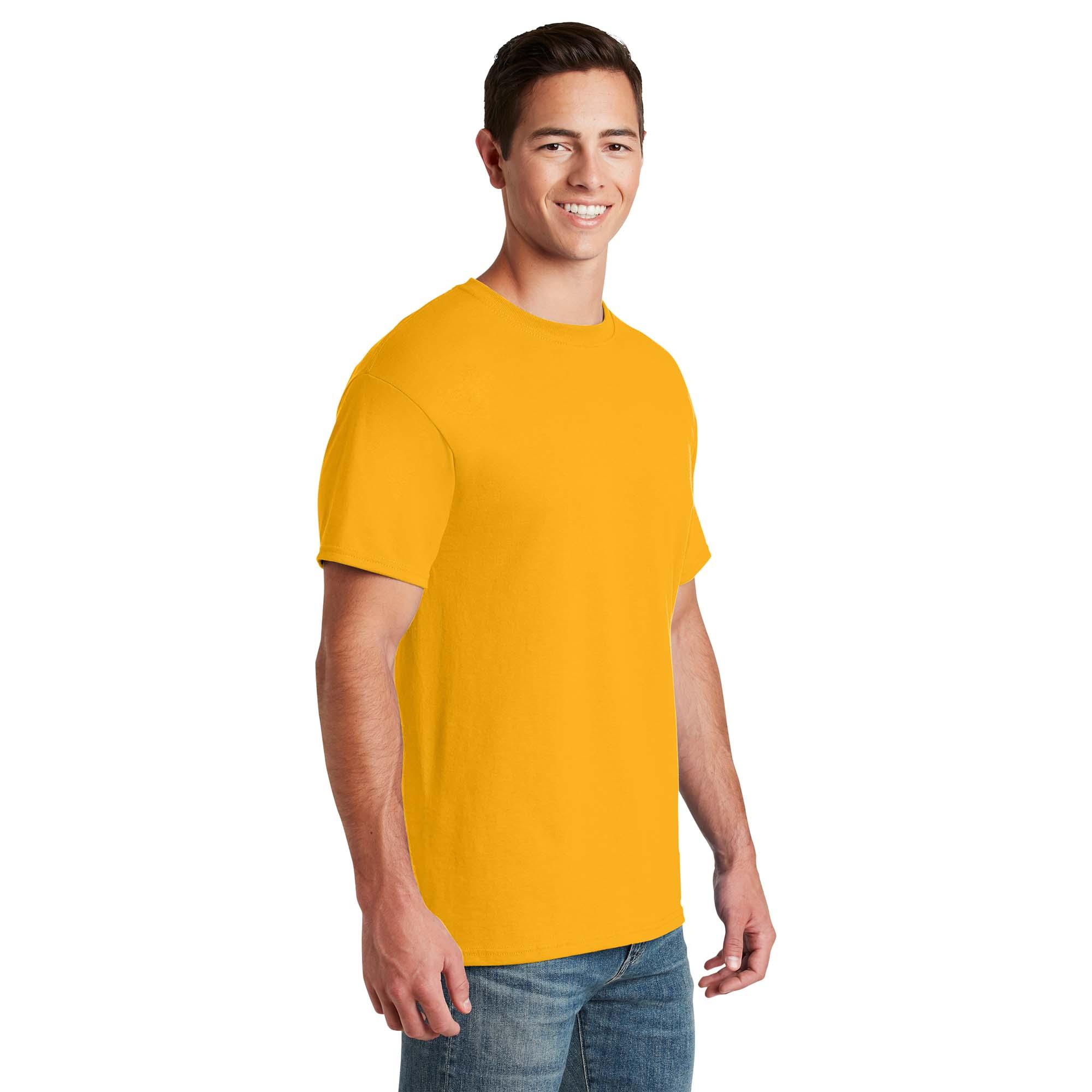 【関税&送料込】Golden T-Shirt In Jersey Jerzees 29M Dri-Power 50/50 Cotton/Poly T-Shirt - Gold
