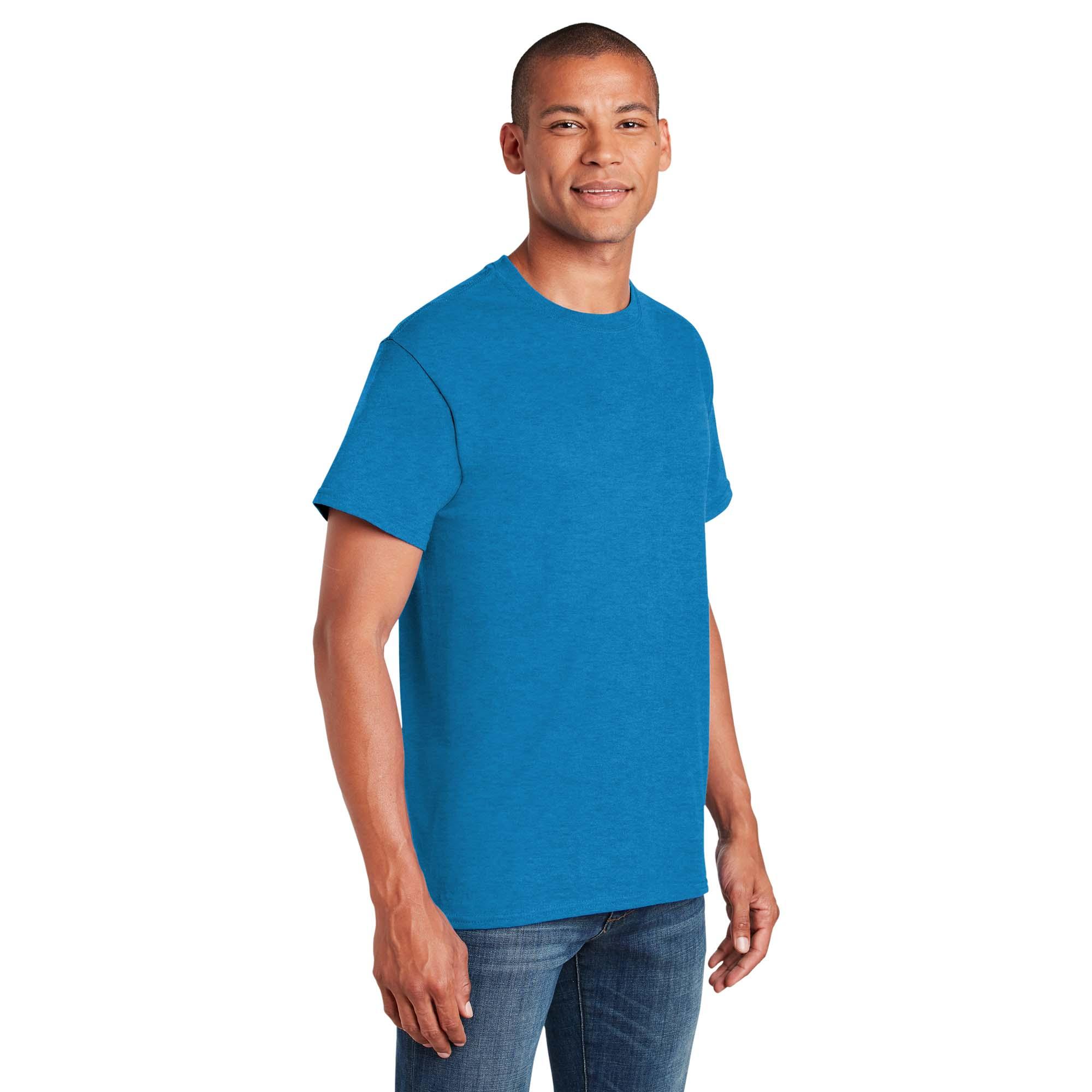 Gildan 5000 Heavy Cotton T-Shirt - Heather Sapphire | Full Source