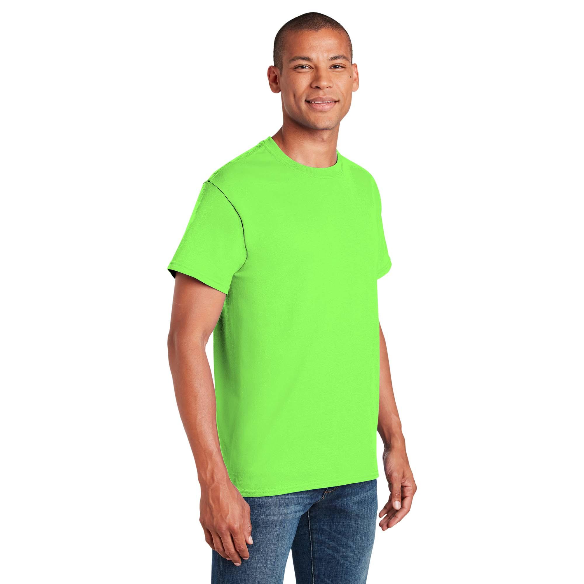 Mm transfusie Inloggegevens Gildan 5000 Heavy Cotton/Polyester T-Shirt - Neon Green | FullSource.com