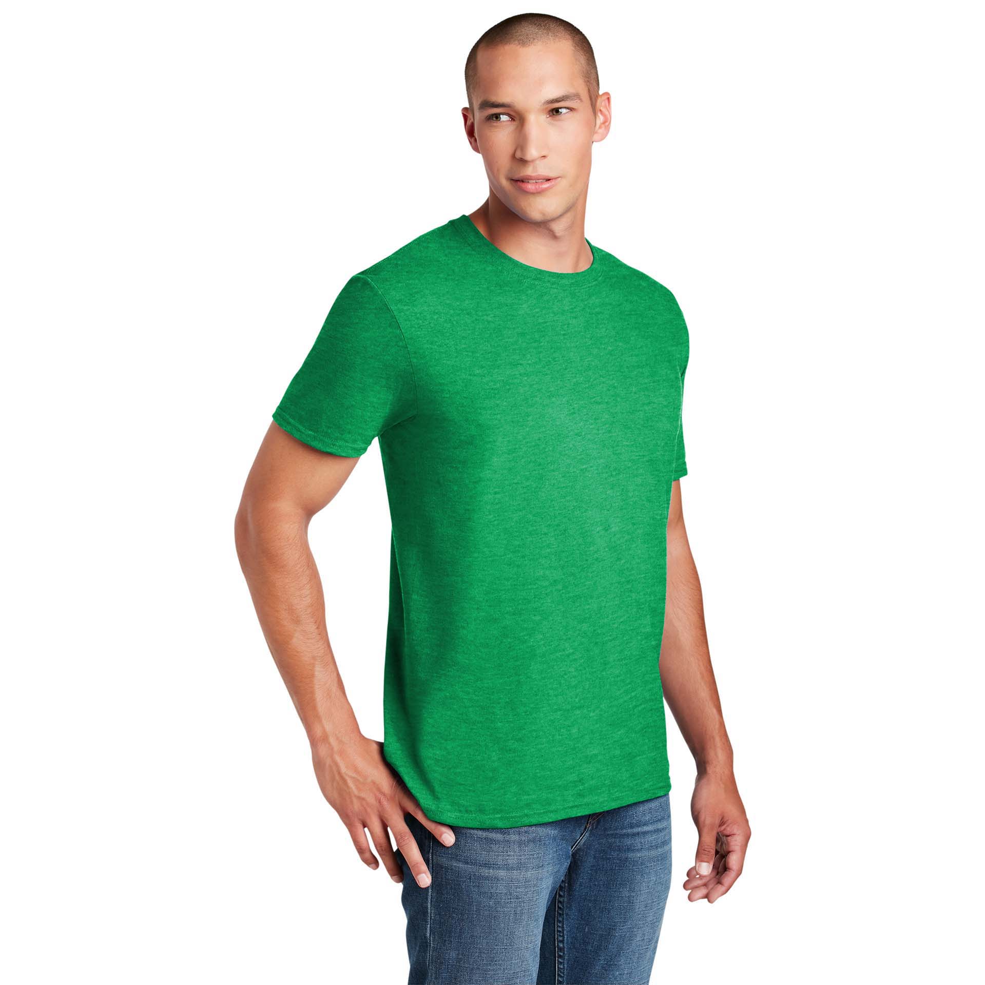 Gildan 64000 Softstyle T-Shirt - Heather Irish Green | Full Source