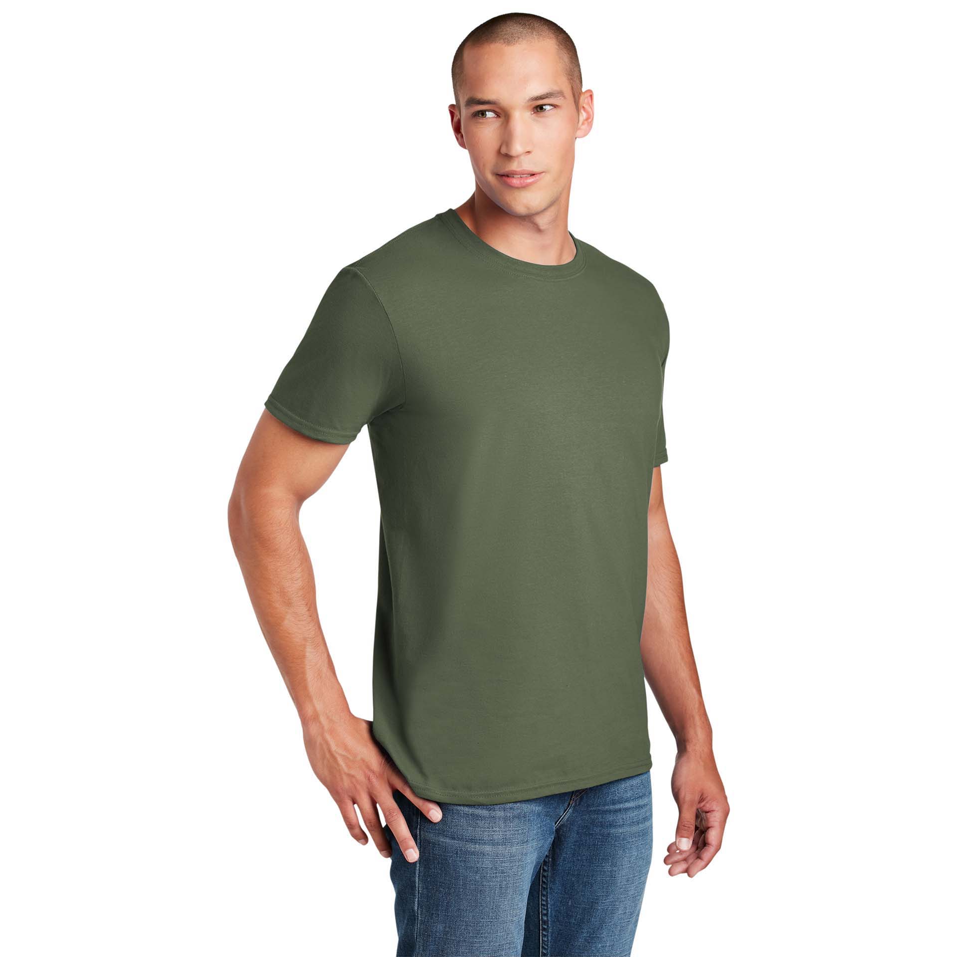 Gildan 64000 Softstyle T-Shirt - Military Green | Full Source