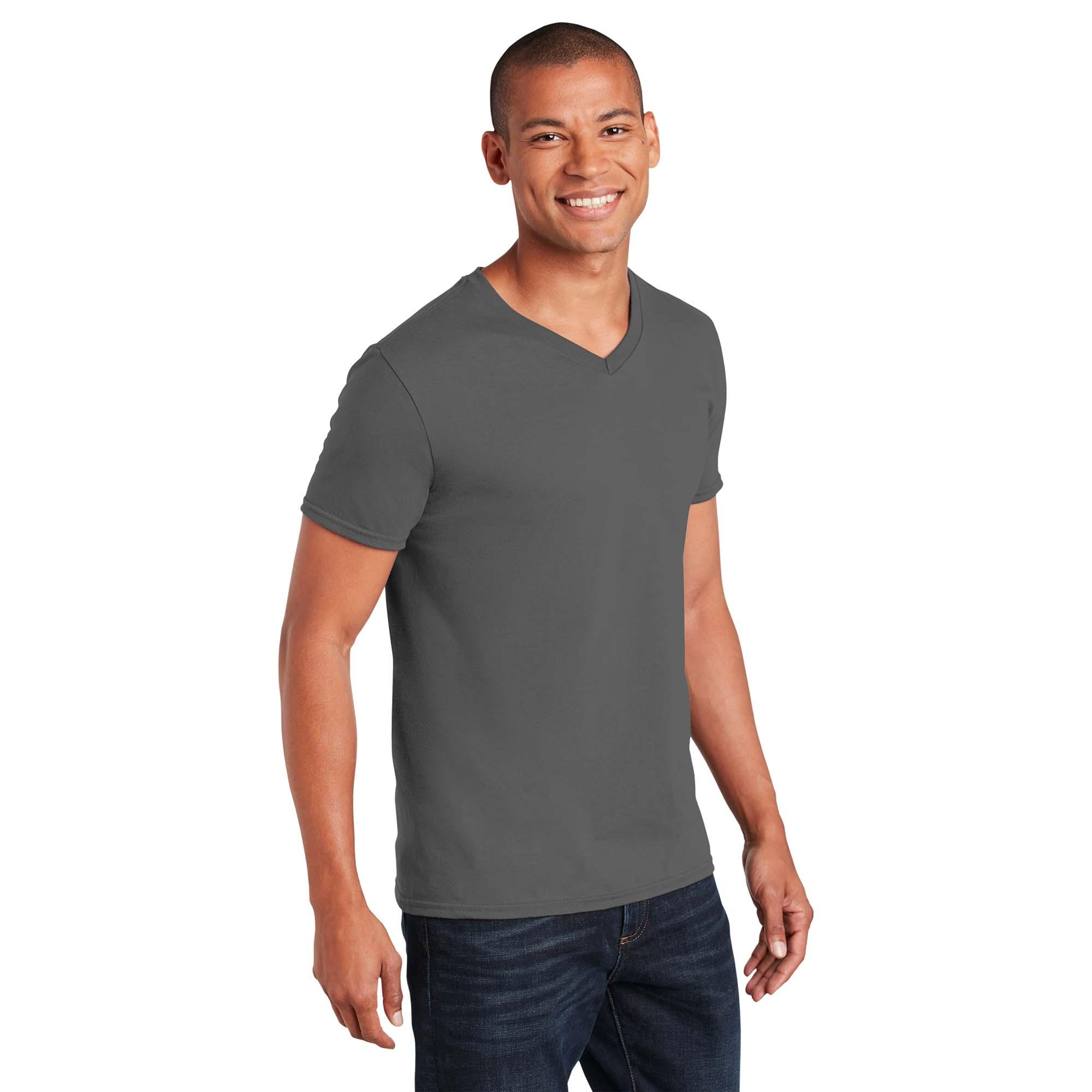 Gildan 64V00 Softstyle V-Neck T-Shirt - Charcoal