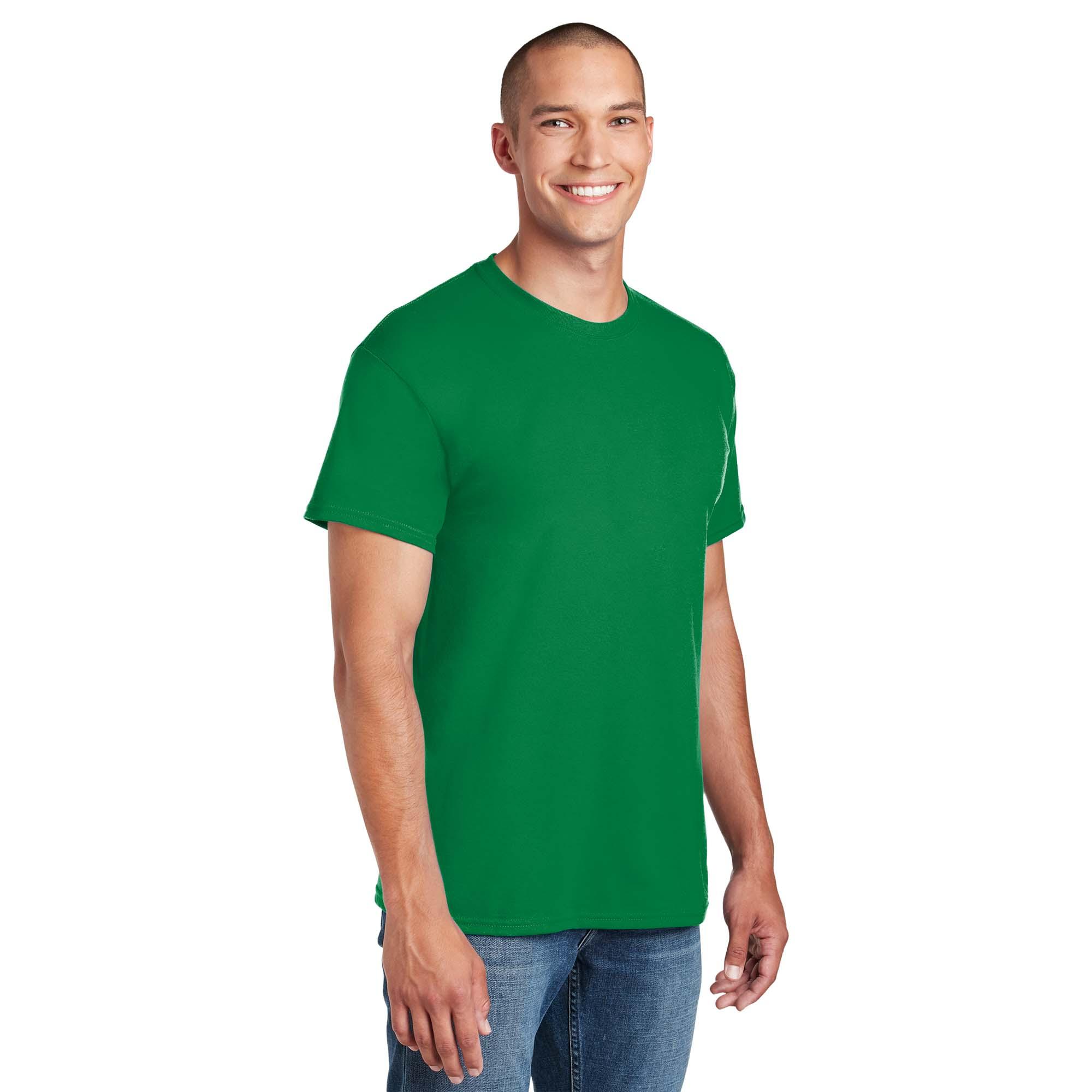 Lot of 5 Gildan Youth Size Medium Kelly Green Short Sleeve Crew Neck T-Shirt  New