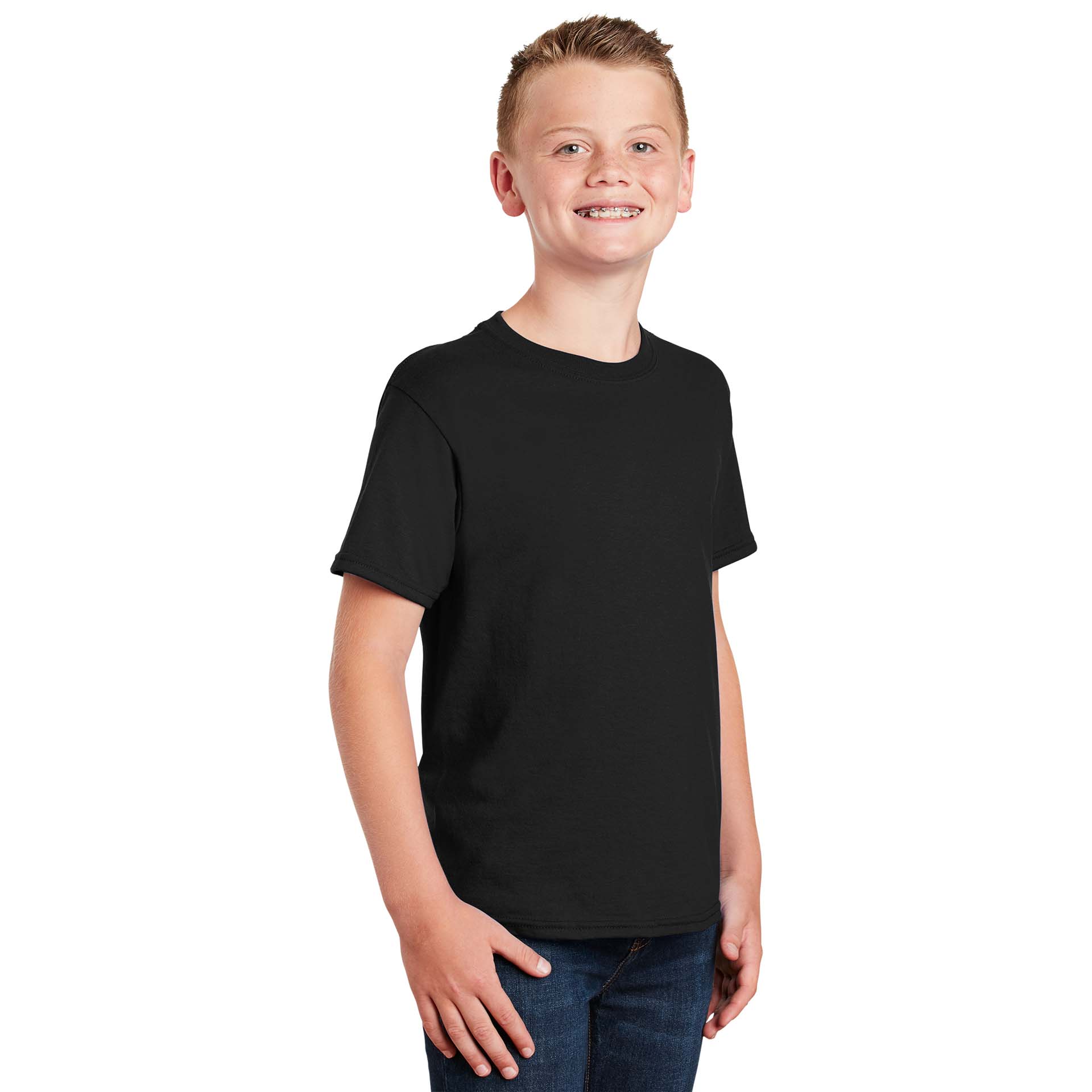 Gildan 8000B Youth DryBlend T-Shirt - Black | Full Source