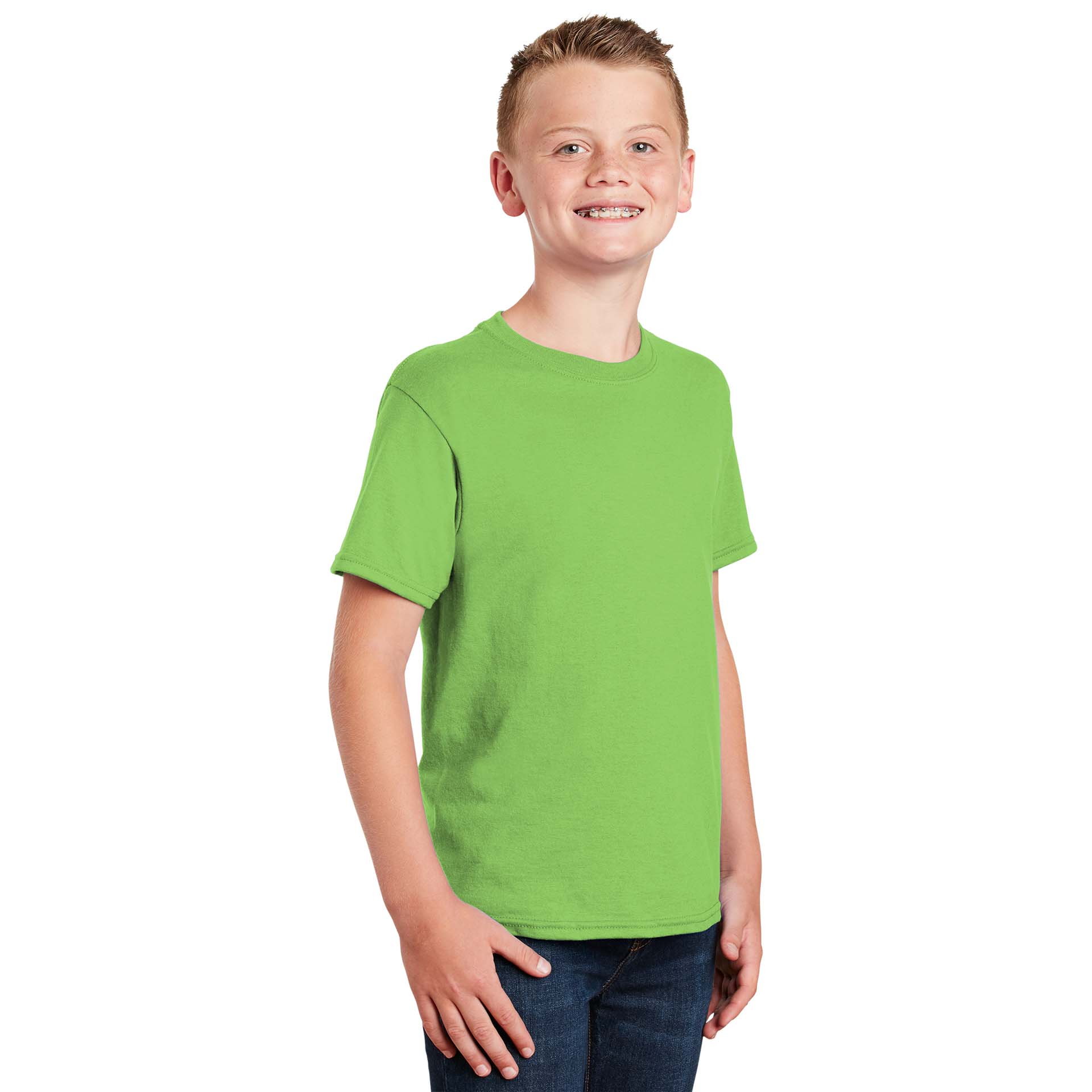 Gildan 8000B Youth DryBlend T-Shirt - Lime | Full Source