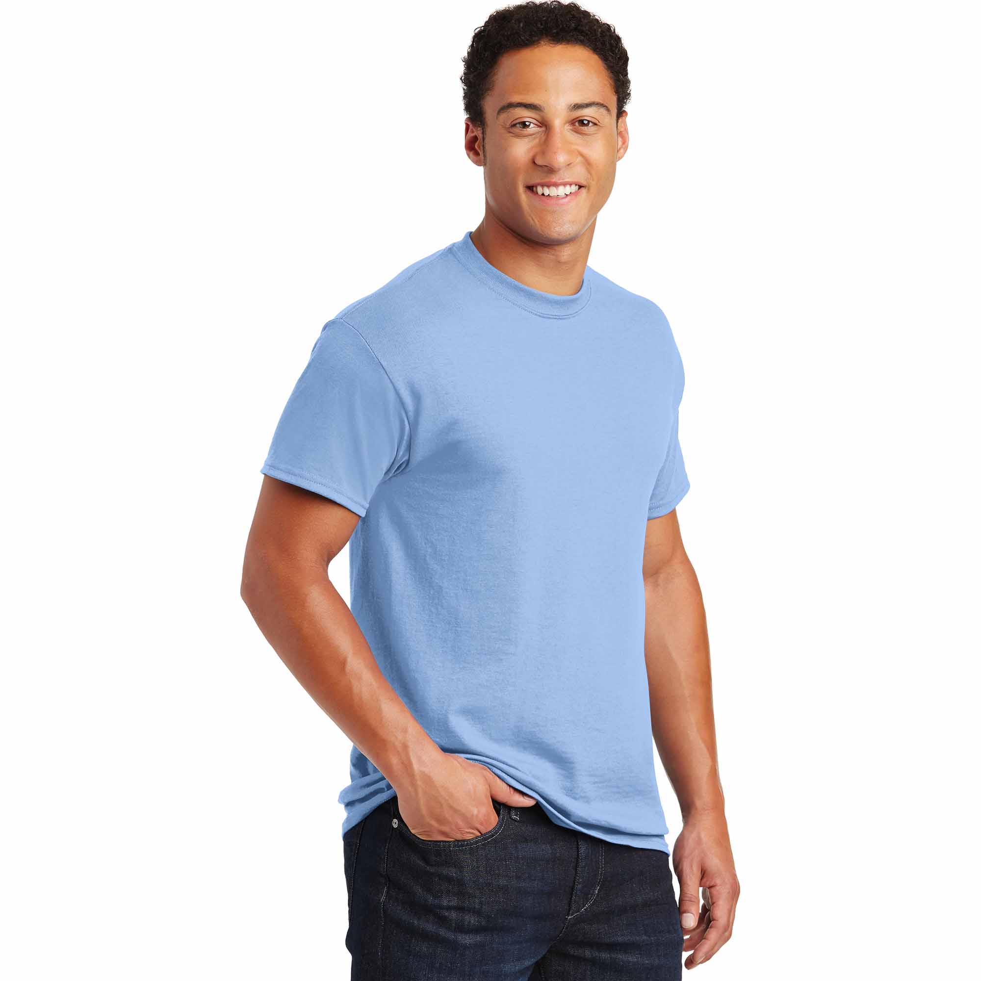 Gildan 8000 DryBlend T-Shirt - Light Blue | FullSource.com