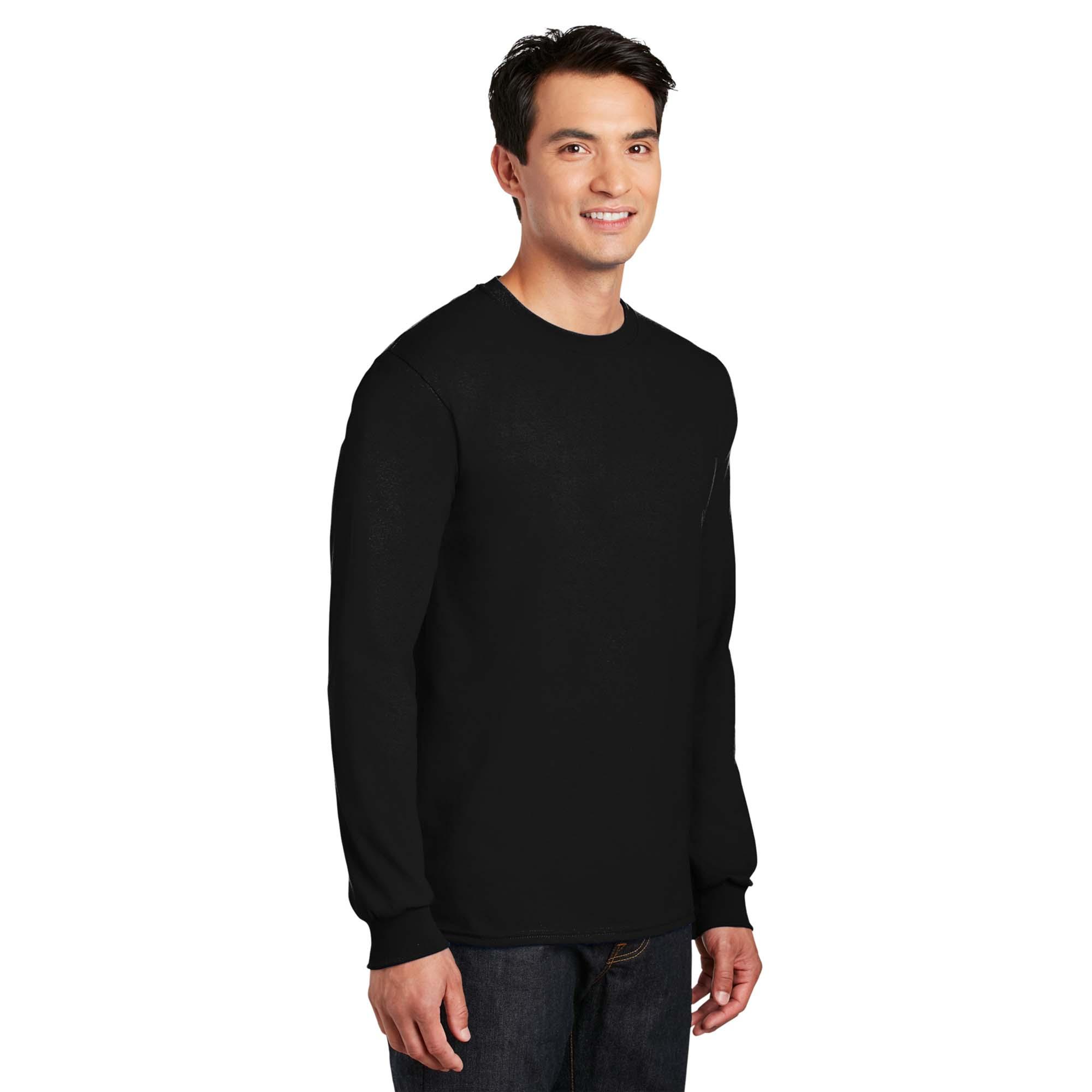 Gildan 8400 DryBlend Long Sleeve T-Shirt - Black | Full Source