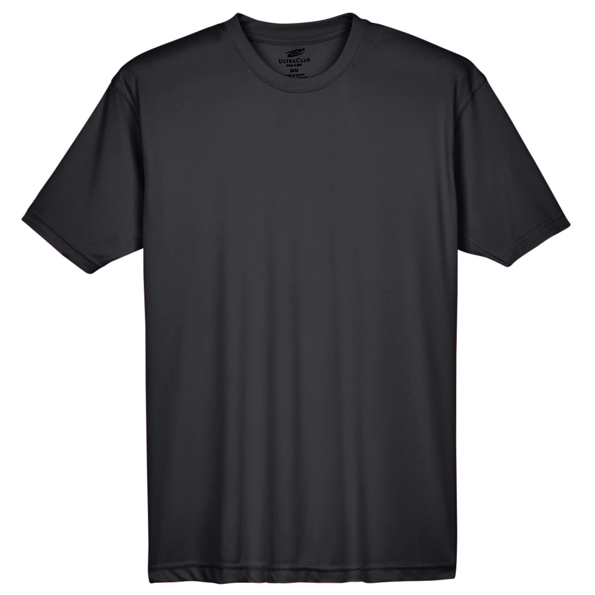 UltraClub 8420 Men's Cool & Dry Performance Interlock T-Shirt - Black ...